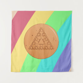 Wandteppiche mit dem Spiel Dalgona-Mehrfach-Dreiec