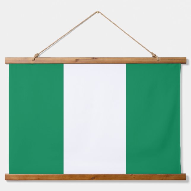 Wandteppiche mit der Flagge Nigerias (Vorne)