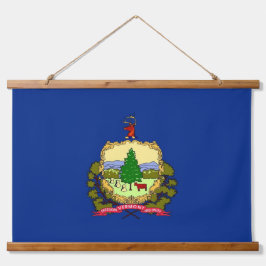 Wandteppiche mit der Flagge von Vermont Staat, USA