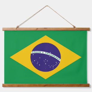 Wandteppiche mit Flagge Brasiliens