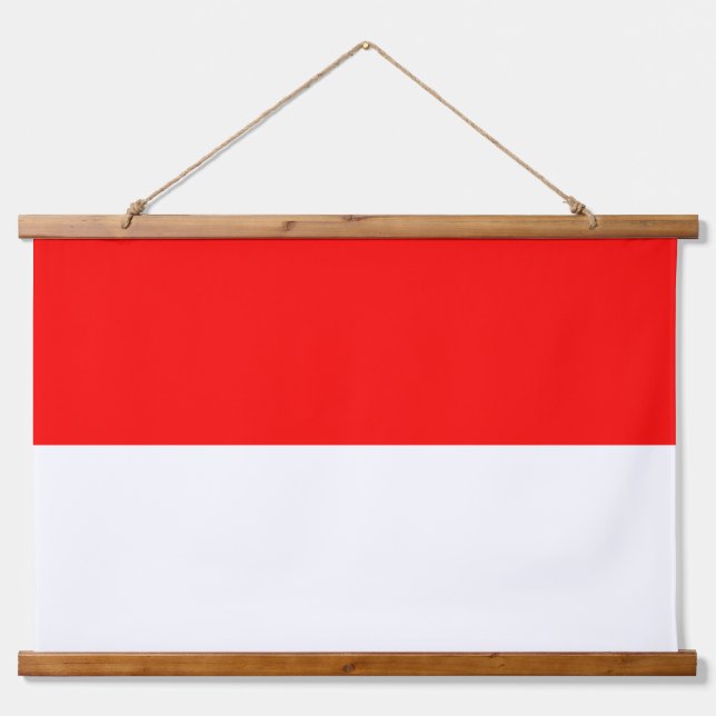 Wandteppiche mit Flagge Indonesiens (Vorne)