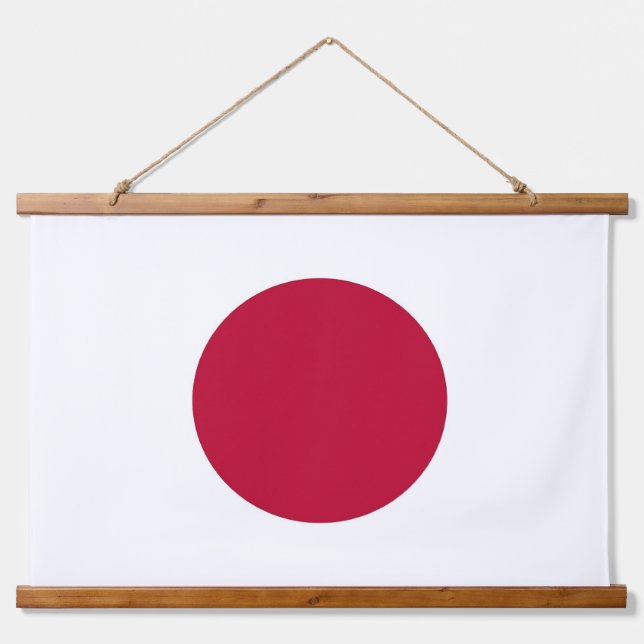 Wandteppiche mit japanischer Flagge (Vorne)