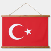 Wandteppiche mit türkischer Flagge