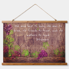 Wandteppiche mit Weinangebot