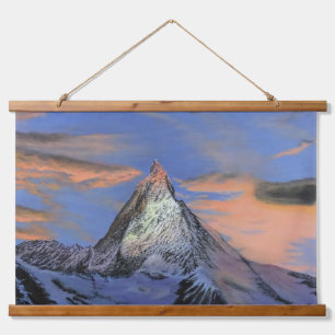 Wandteppiche - "The Matterhorn at Sunset"