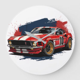 Wanduhr, 10,75" rundes Acrylglas Große Wanduhr