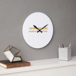 Wanduhr, 10" runder Naturholzrahmen Große Wanduhr