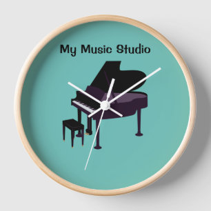 Wanduhr, 10" Rundholzrahmen Uhr