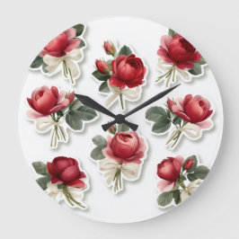 Wanduhr, 27,31 cm rundes Acrylglas Große Wanduhr