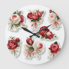Wanduhr, 27,3 cm rundes Acrylglas Große Wanduhr