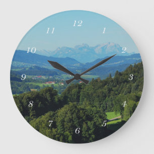 Wanduhr Alpenpanorama mit Säntis