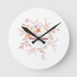Wanduhr | Botanische Blumenuhr