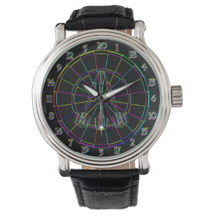Wanduhr Dart Design Dartscheibe Armbanduhr