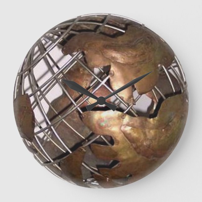 Wanduhr der Welt3d (Vorderseite)