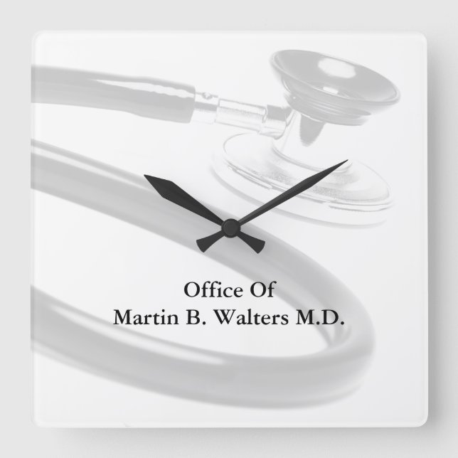 Wanduhr Doktor-Office Business (Vorderseite)