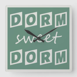 Wanduhr "Dorm Sweet Dorm"