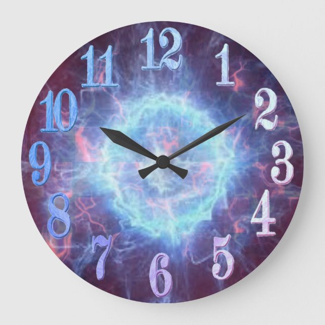 Wanduhr Elektrische Energie  (Vorderseite)
