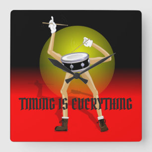 Wanduhr für Schlagzeuger