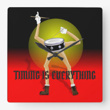 Wanduhr für Trommler