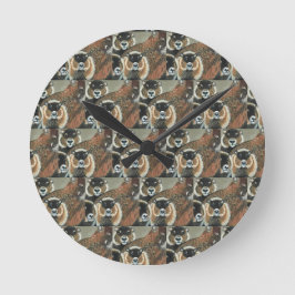 Wanduhr Groundhog Familie, 20,3 cm rund Acryl
