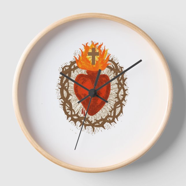 Wanduhr Heiliges Herz Jesu (Vorderseite)