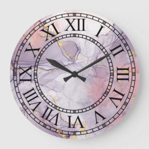 Wanduhr Klassik Marmor mit römischen Ziffern