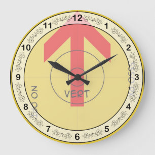 Wanduhr lg - vert - Vorlage