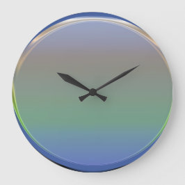 Wanduhr mehrfarbig.