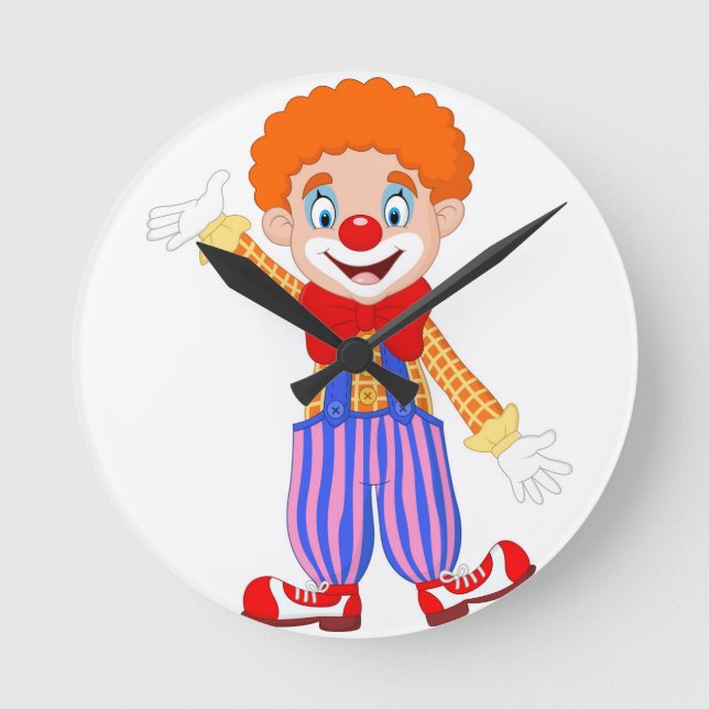 wanduhr mit Clown (Vorderseite)