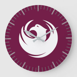 Wanduhr mit Flagge der Stadt Phoenix, Arizona