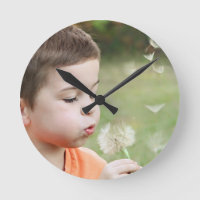 Wanduhr mit rohFoto