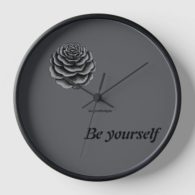 Wanduhr mit schönem Design, Wandschmuckstück (Vorderseite)