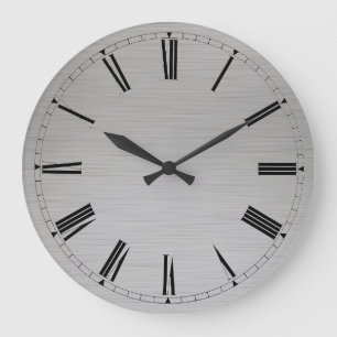 Wanduhr - Moderne Metalluhr mit römischen Ziffern