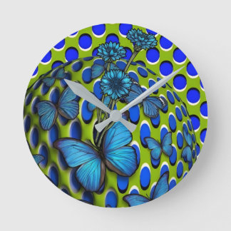 Wanduhr Schmetterlinge