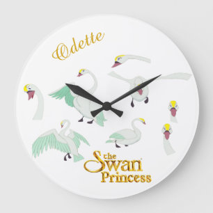 Wanduhr Schwan-Prinzessin-Odette