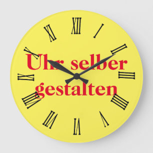 Wanduhr selber gestalten