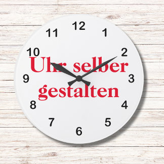 Wanduhr selber gestalten