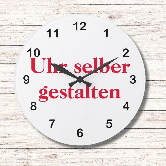 Wanduhr selber gestalten (Von Creator hochgeladen)
