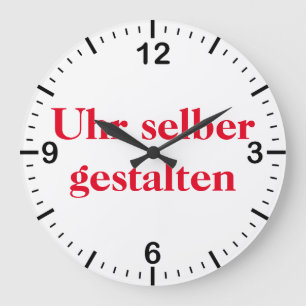 Wanduhr selber gestalten