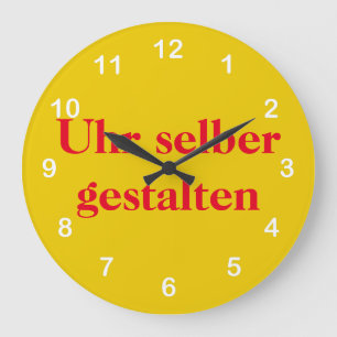 Wanduhr selber gestalten