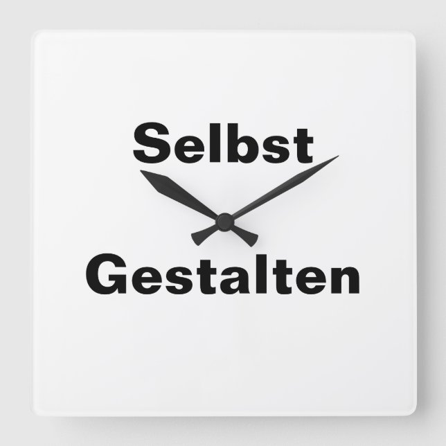 Wanduhr Selbst Gestalten - Vorlage (Vorderseite)