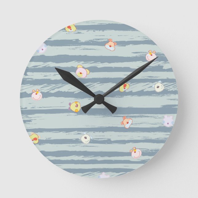 Wanduhr – Whimsy-Gesichter (Vorderseite)
