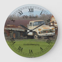 Wanduhr, Wohngestaltung, alte LKW-Uhr.