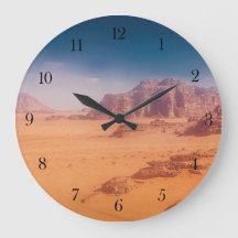 Wanduhr Wüste Wadi Rum