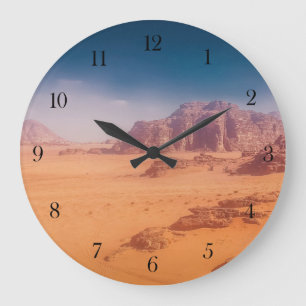 Wanduhr Wüste Wadi Rum