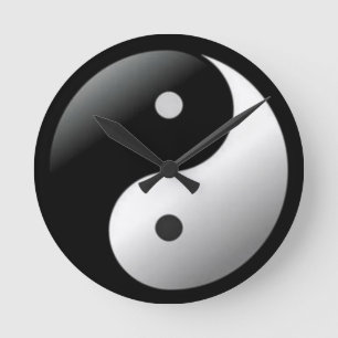 Wanduhr Yin Yang