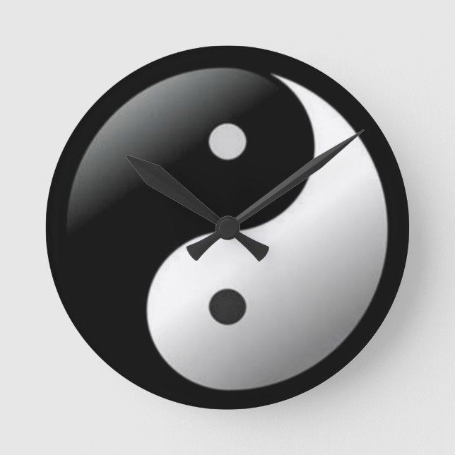 Wanduhr Yin Yang (Vorderseite)