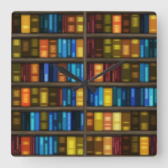 Wanduhren der Bücherregal-1 u. Ziffern-Wahlen (Vorderseite)