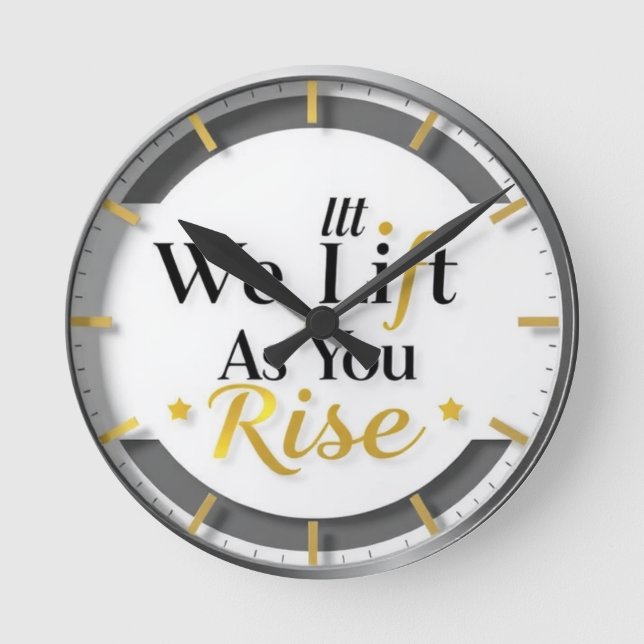 Wanduhren - Wir heben, während wir aufsteigen (Vorderseite)