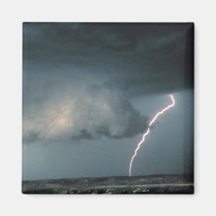 Wandwolke mit Blitz Magnet